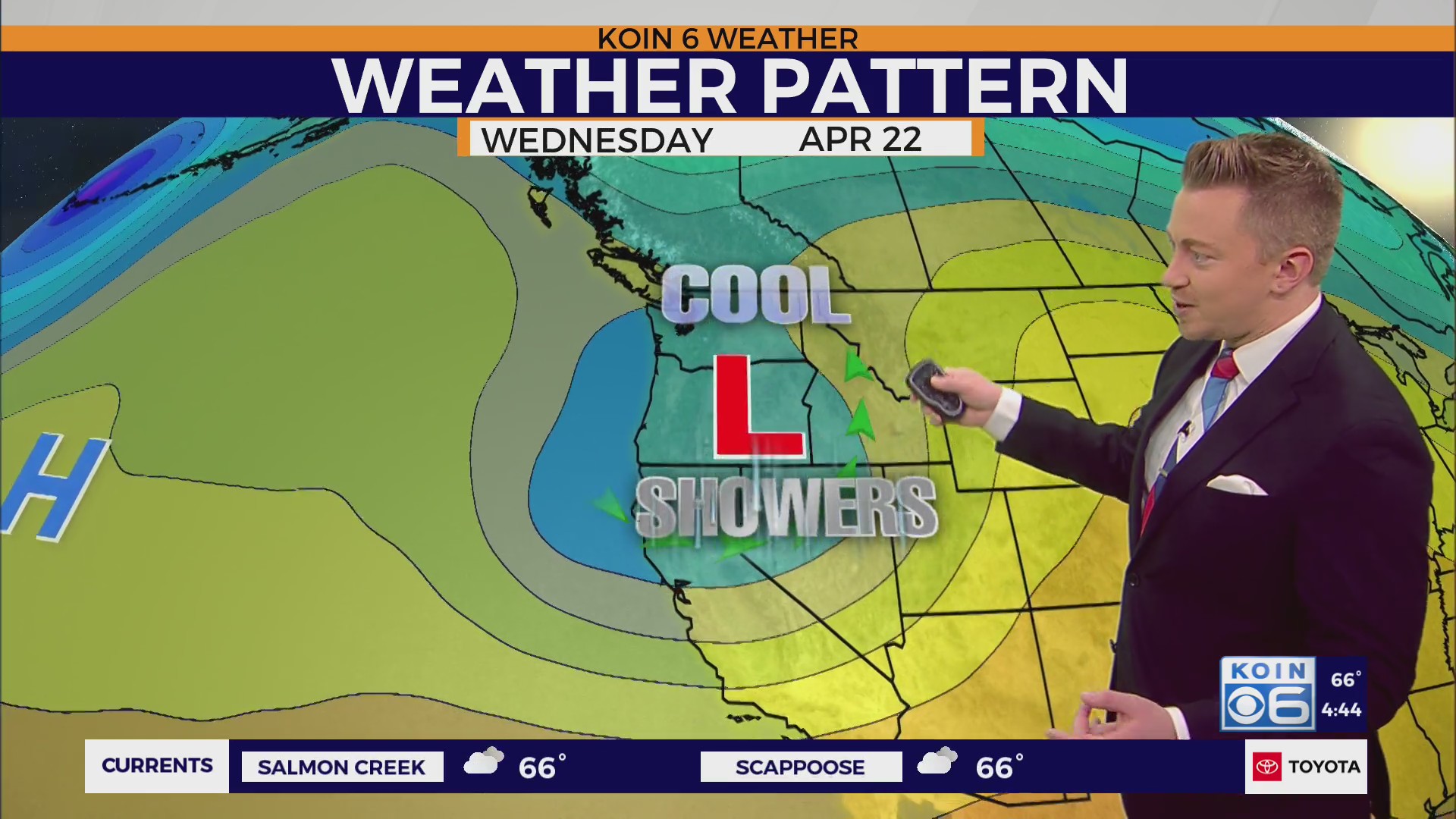 April showers return, temps cool for Portland