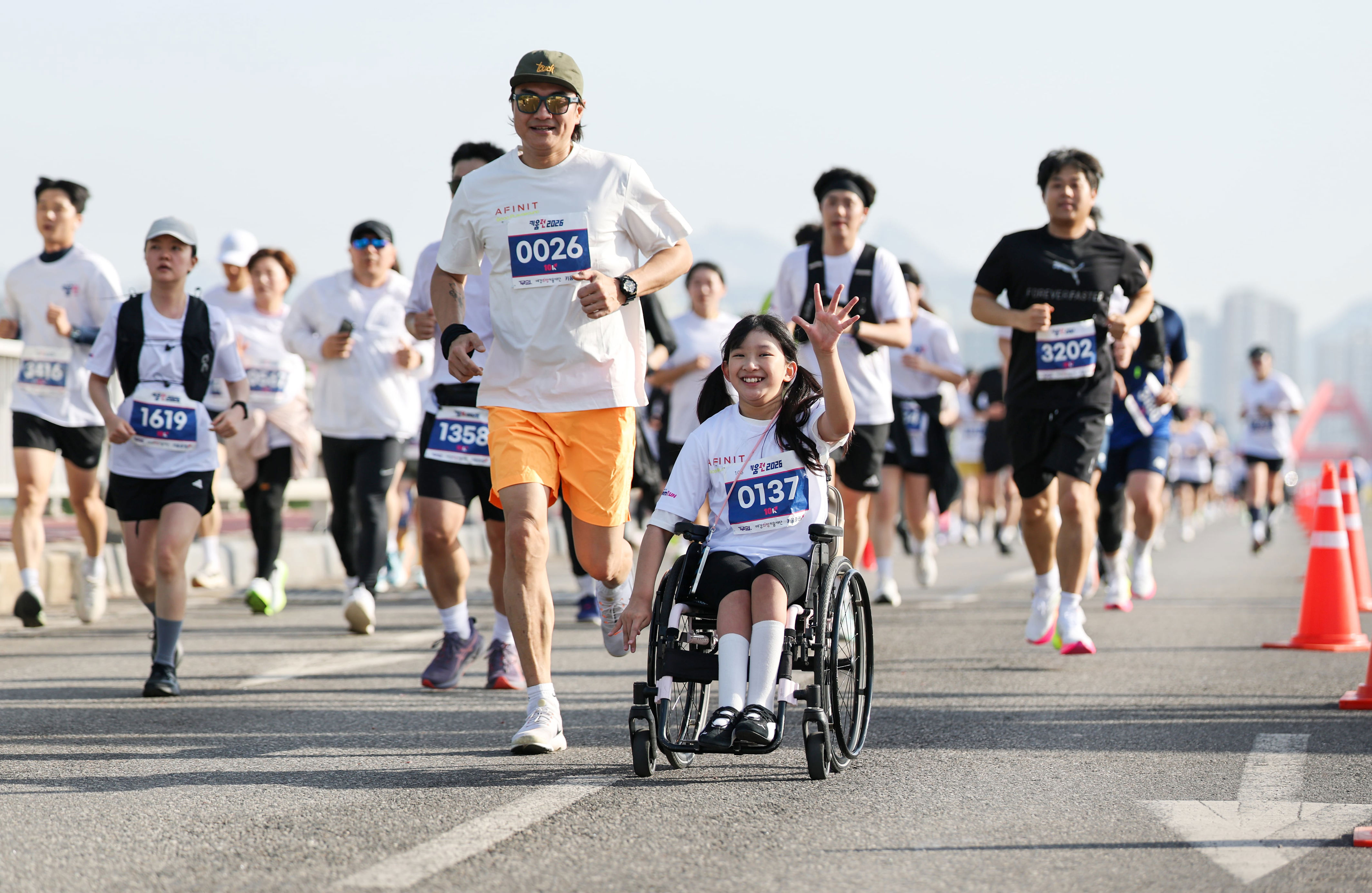 Disabled runners use frame runners, wheelchairs for inclusive society