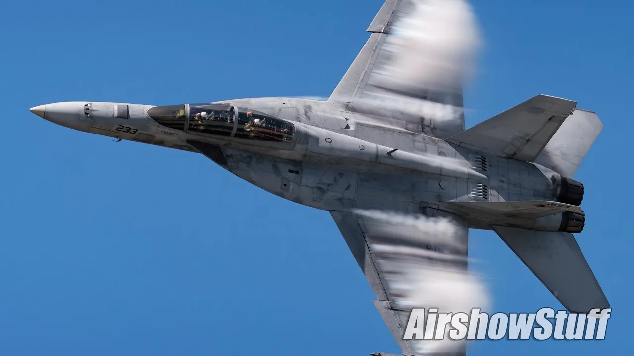 Watch F-18 Super Hornet rip the sky at 1,200+ mph - full afterburner