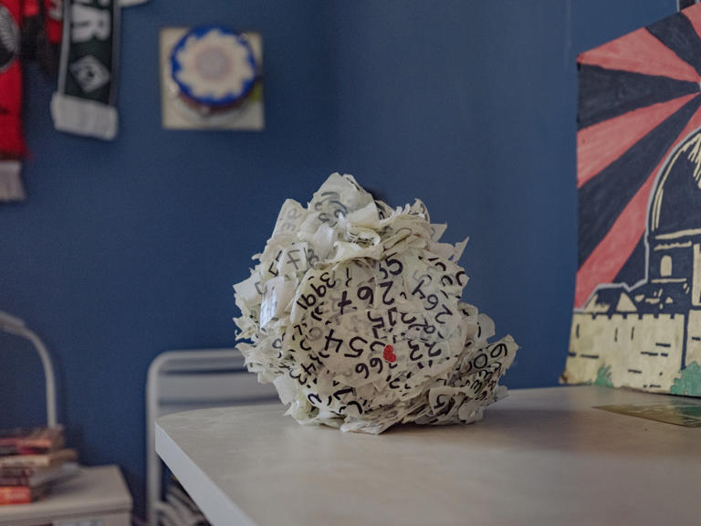 Goldberg-Polin and her husband wore numbers to count the days since Hersh had been taken.