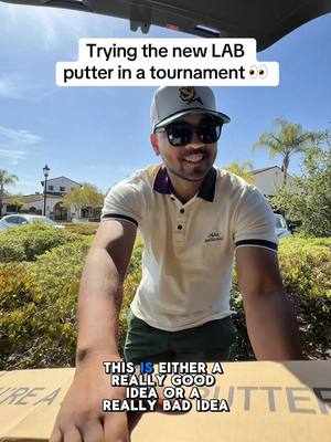 Trying the new LAB golf putter in a tournament