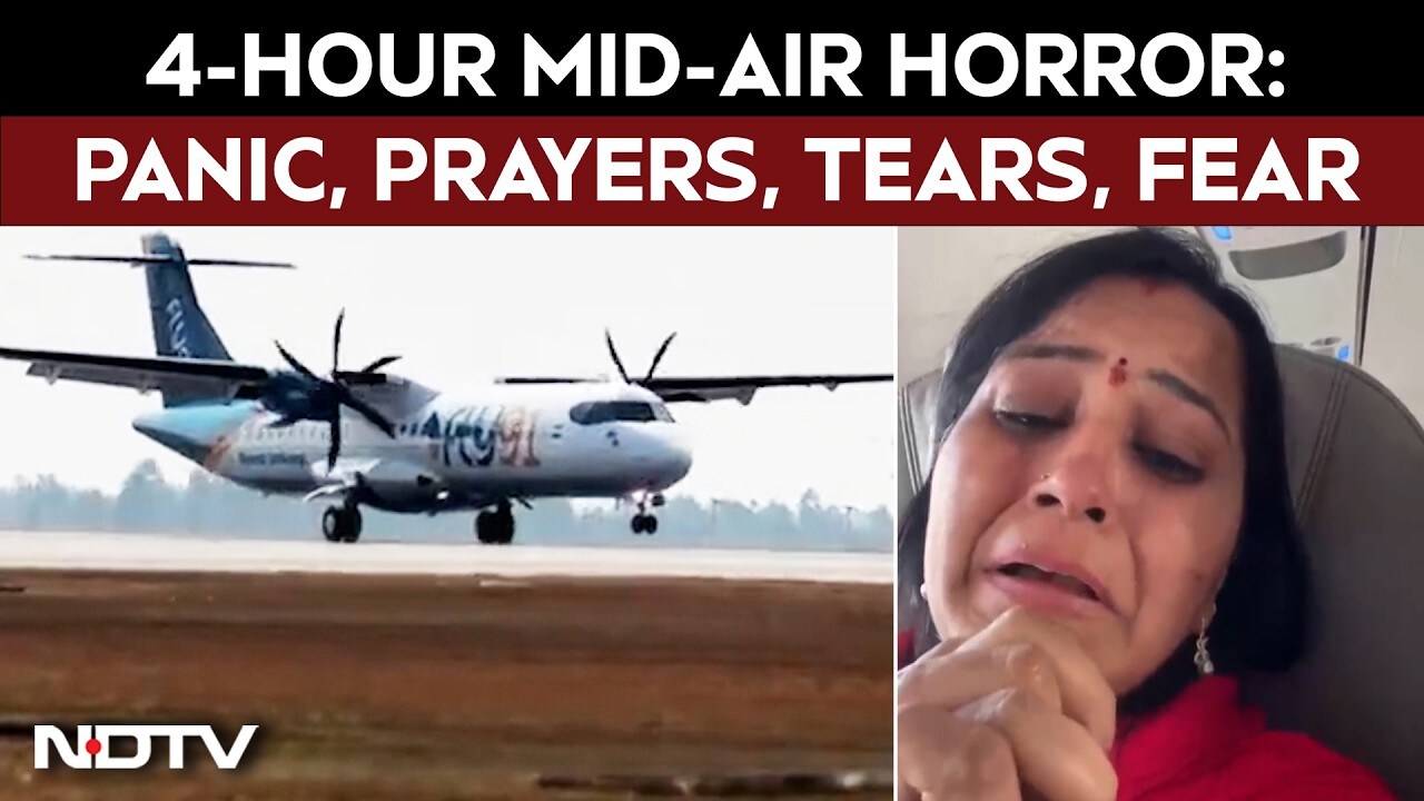 4 hours of mid-air panic: Fly91 flight diverted after failed landing