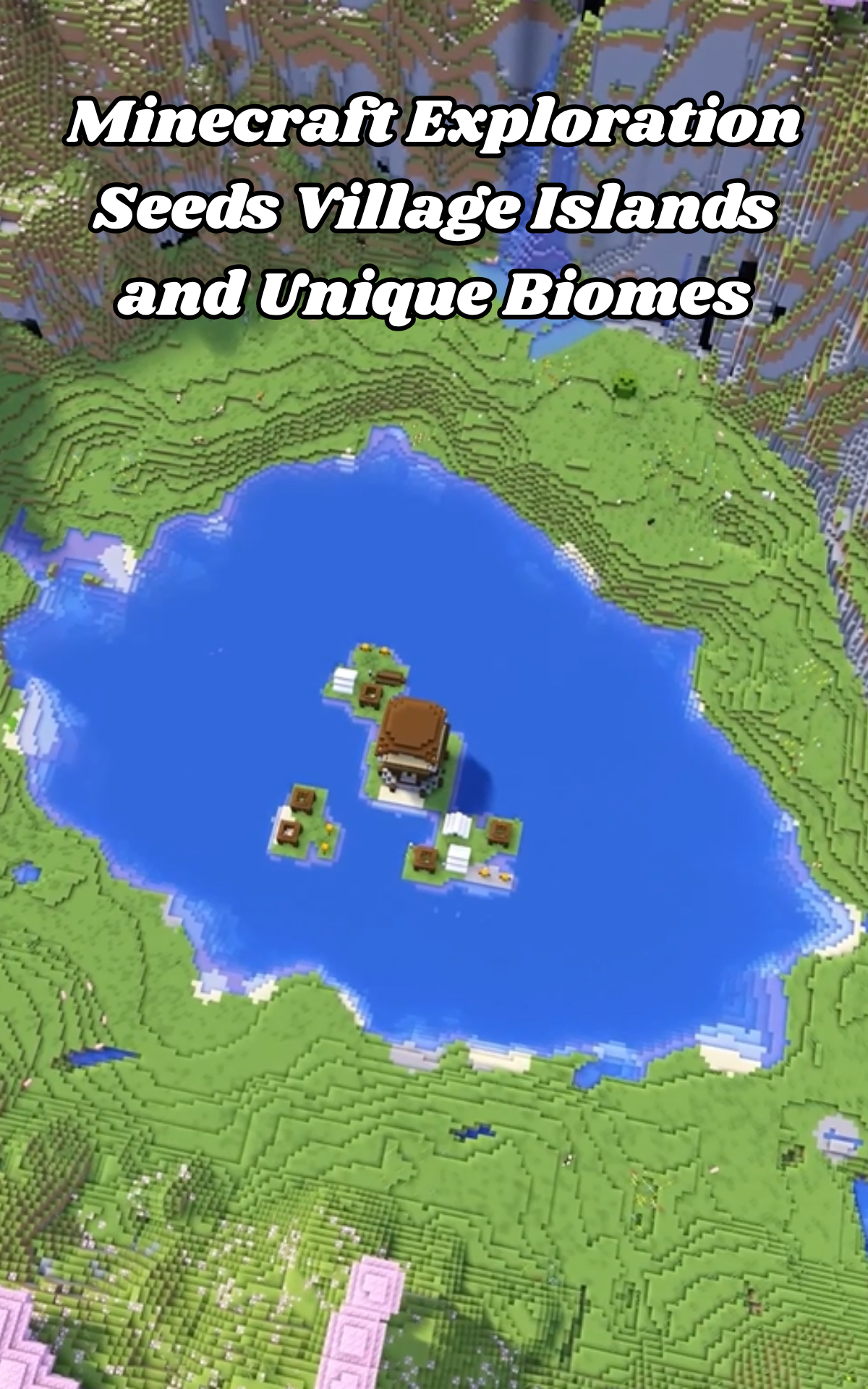 Minecraft exploration seeds village islands and unique biomes