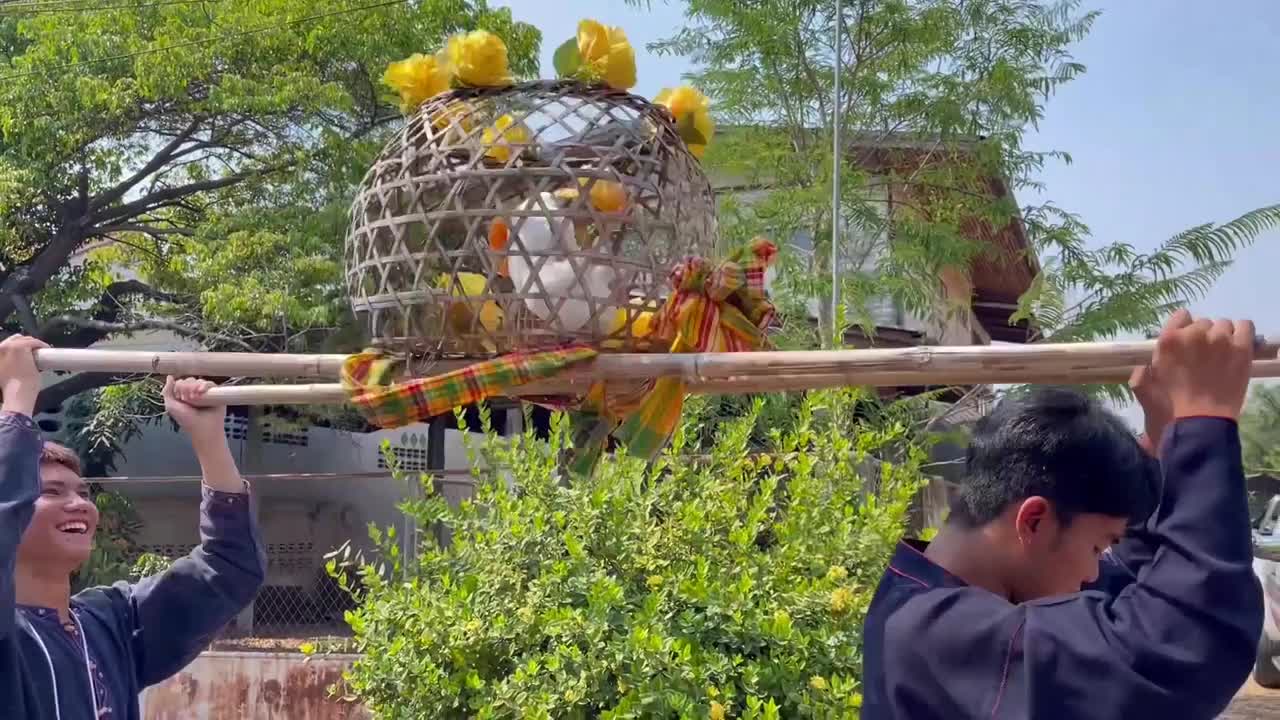 Villagers holds 'cat doll parade' ritual to pray for rain in Thailand