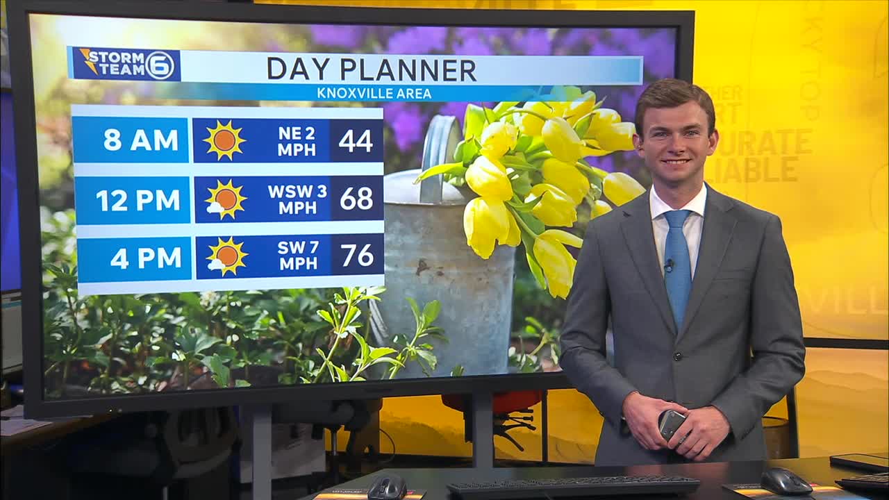 The gradual warming trend will continue through Friday