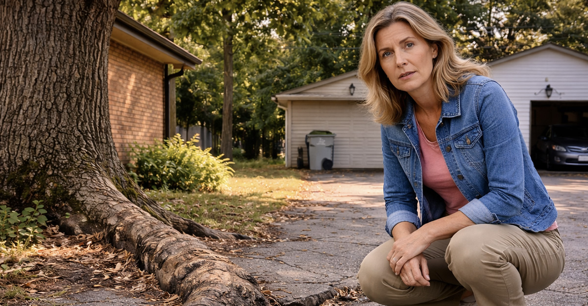 My neighbor’s tree roots are damaging my driveway, but they say it’s ...