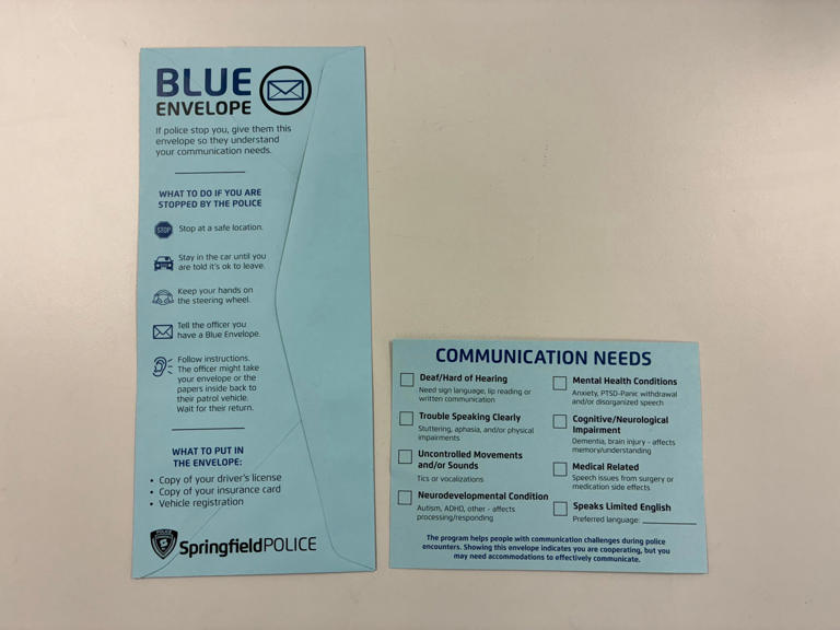 Springfield police leading regional Blue Envelope Program launch
