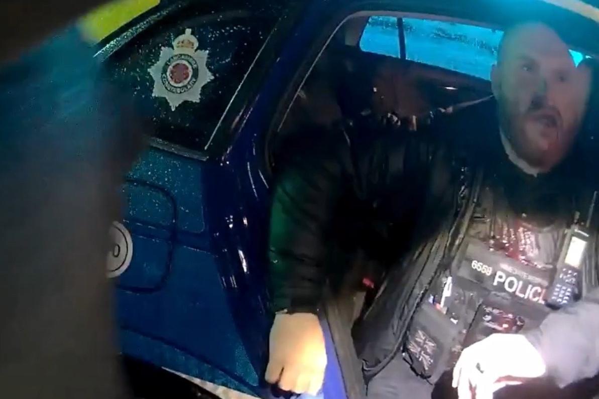 Man jailed after hitting police officer with a brick during routine ...