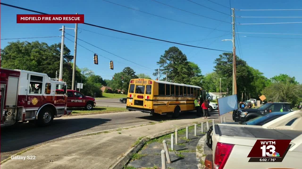 3 students injured in incident involving school bus in Midfield