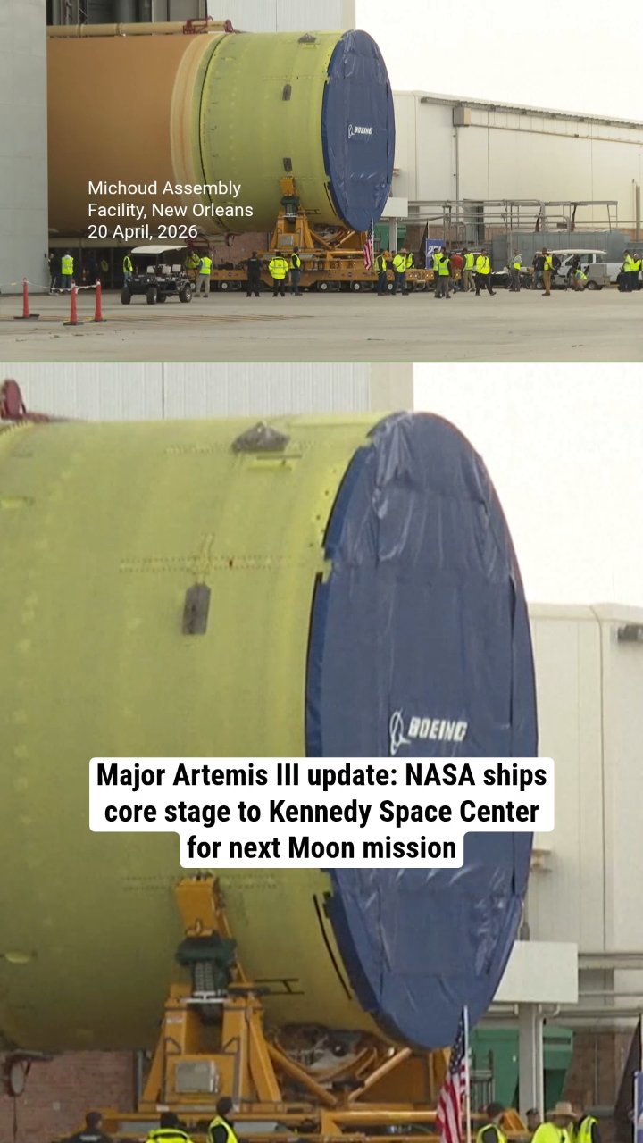 Major Artemis III update: NASA ships core stage to Kennedy Space Center ...