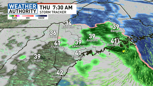 Sunny yet cool Tuesday ahead with some rain, possible snowflakes on the ...