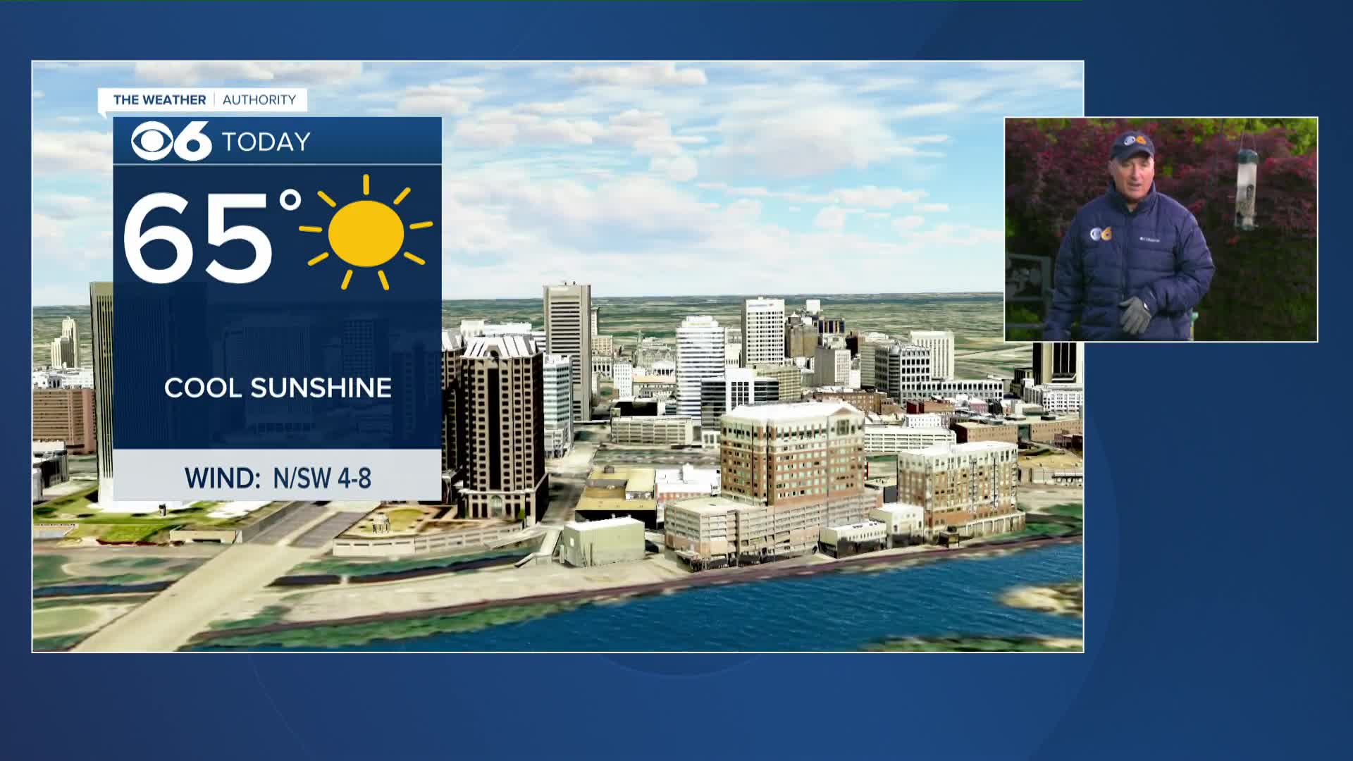 Cool sunshine Tuesday with highs in the mid 60s