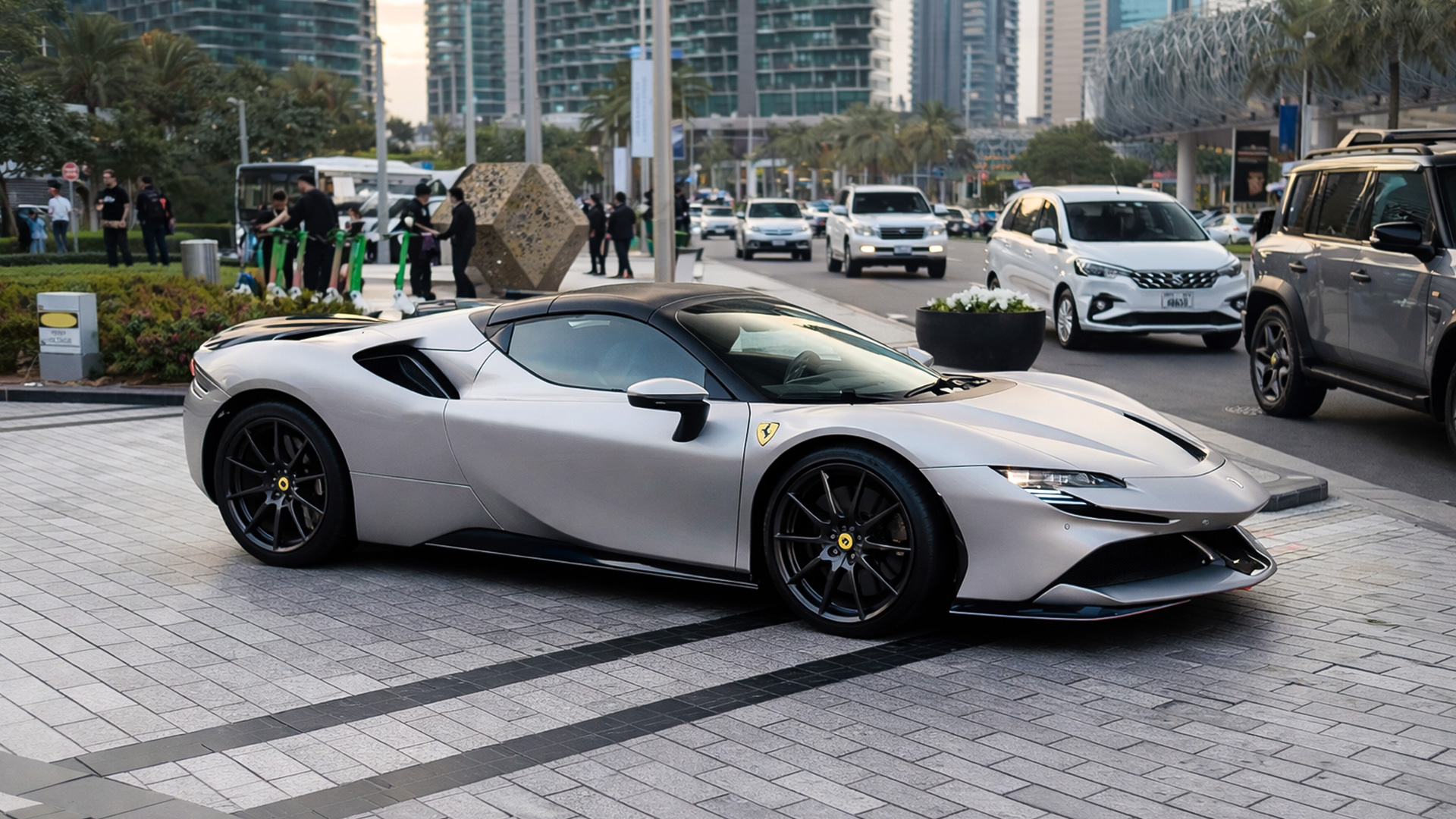 $550,000 Ferrari SF90 Stradale glides in Dubai city