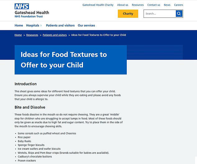 Outrage as NHS tells parents in UK's fattest area to wean babies onto ...