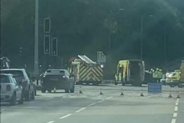 People in hospital after crash on busy junction near M5 in Taunton
