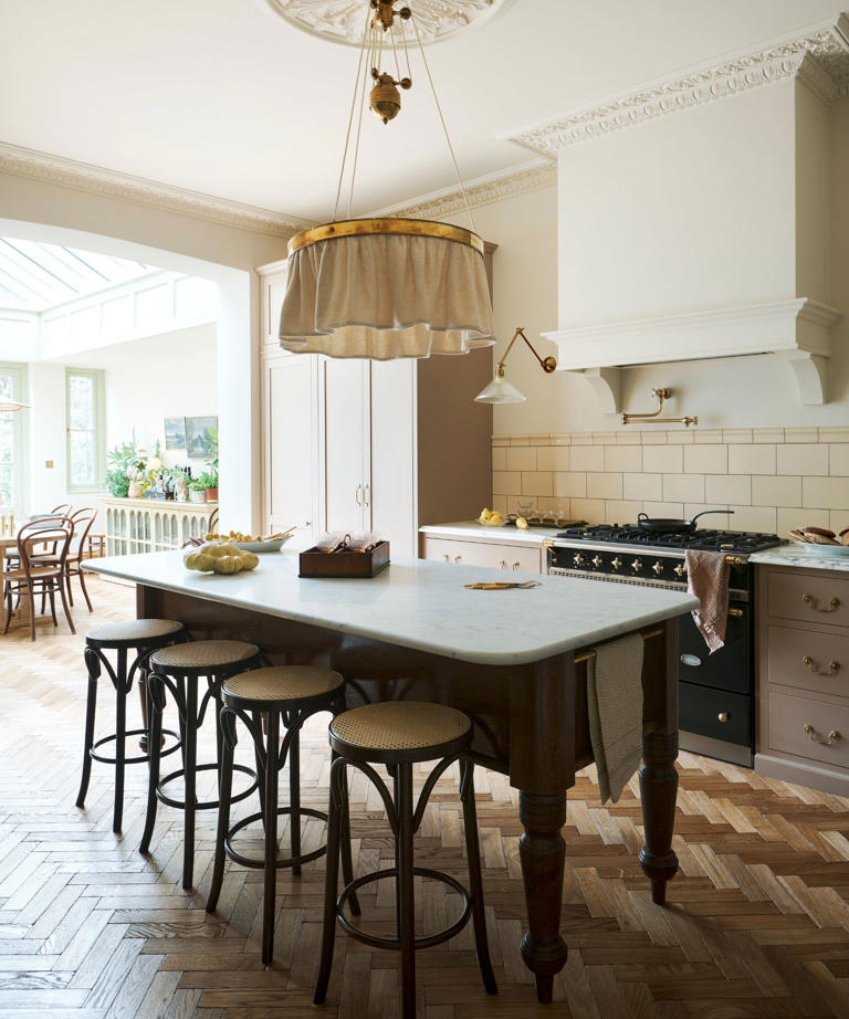 Antique finds and a soft color palette are key to the authenticity of ...