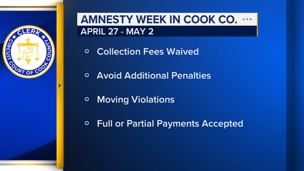 Cook County Amnesty Week begins Monday for drivers who haven't paid fines