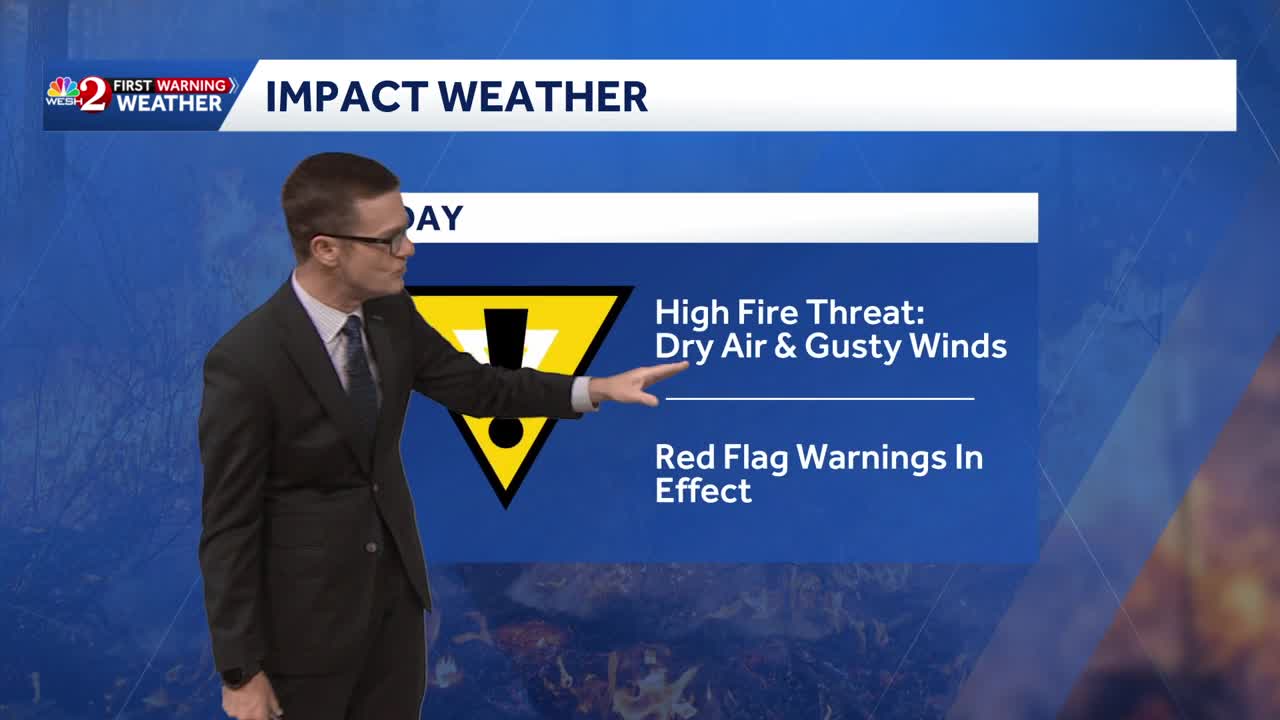 Red flag warnings: Gusty winds, low humidity increase wildfire risk in ...