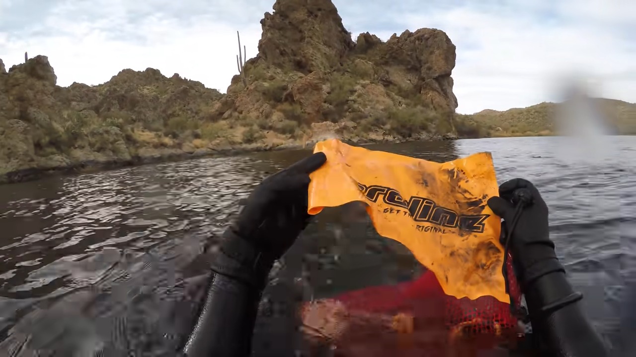 It wasn’t just sunglasses - a calm lake started giving up full-size objects