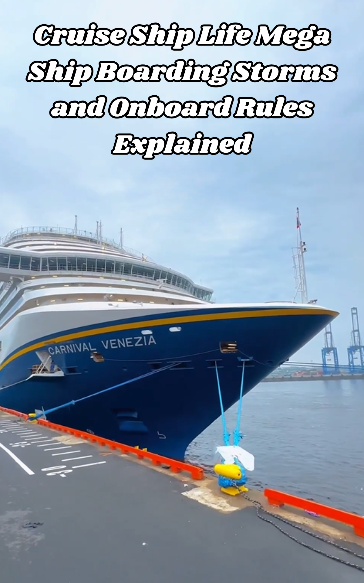 Cruise ship life on mega ships: Boarding process, storm conditions and ...