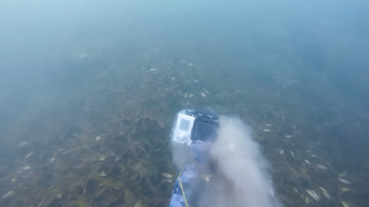 He dropped it right there - the last GoPro footage made the recovery ...