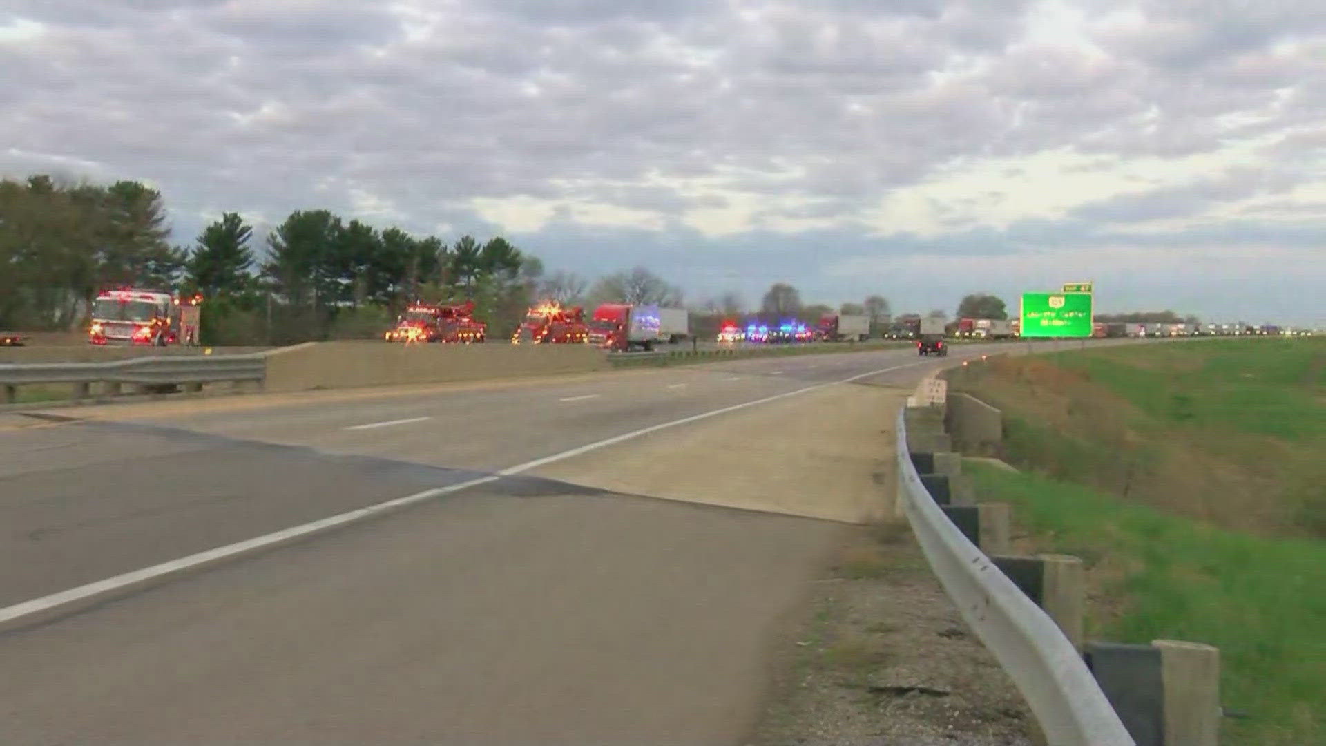 Semi crash, fire causes delays on US 24 near Liberty Center