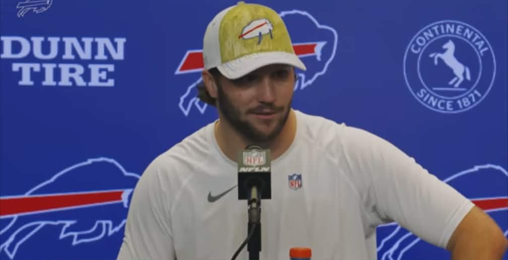 Josh Allen sends a message to his daughter