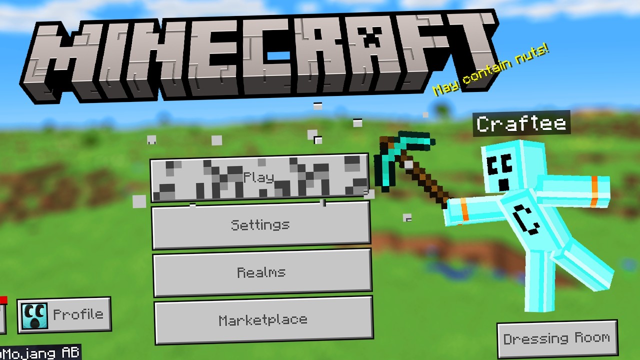 Breaking every single object found within the Minecraft world