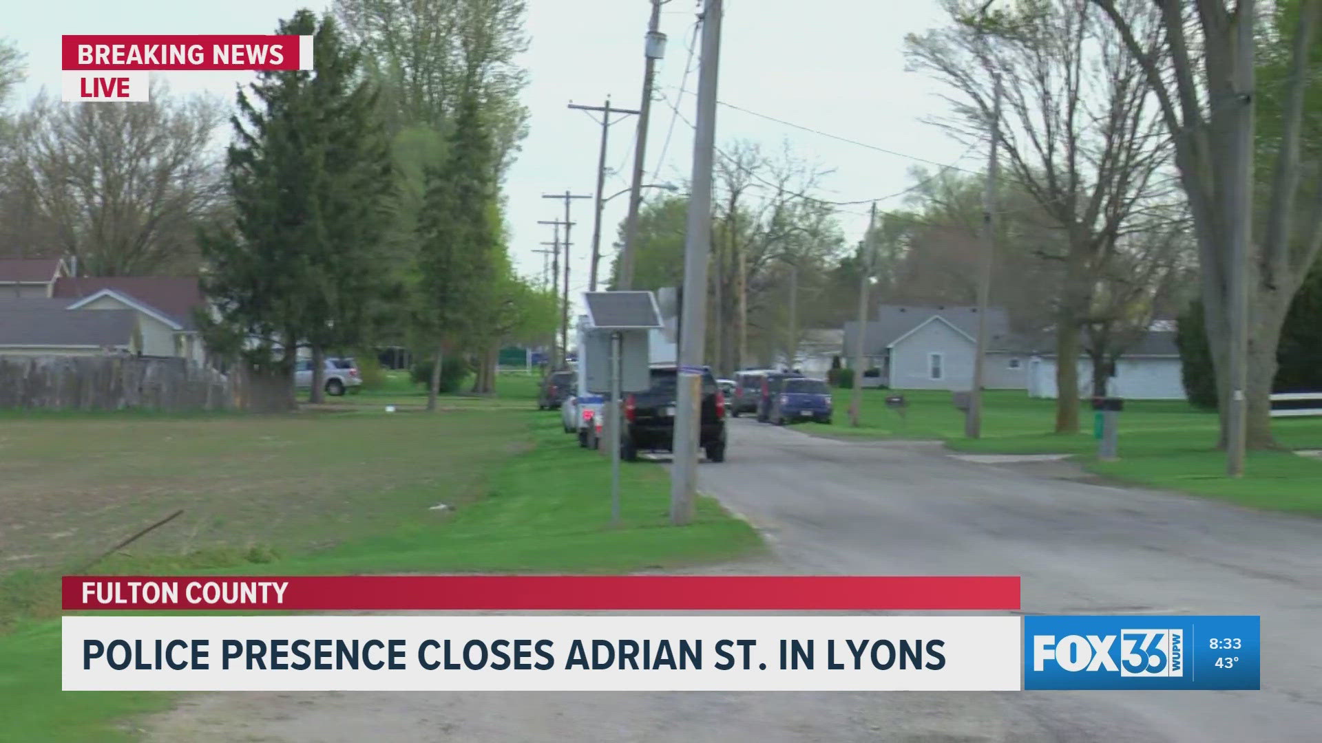 Heavy police presence in Village of Lyons