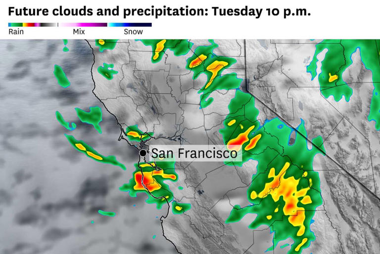 Bay Area storm to bring heavy showers, possible thunderstorms