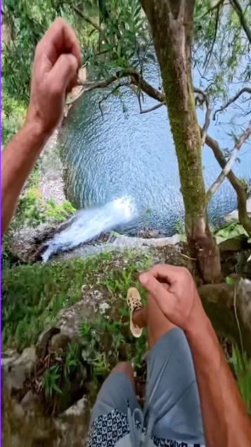 31m waterfall jump in POV: what it really feels like