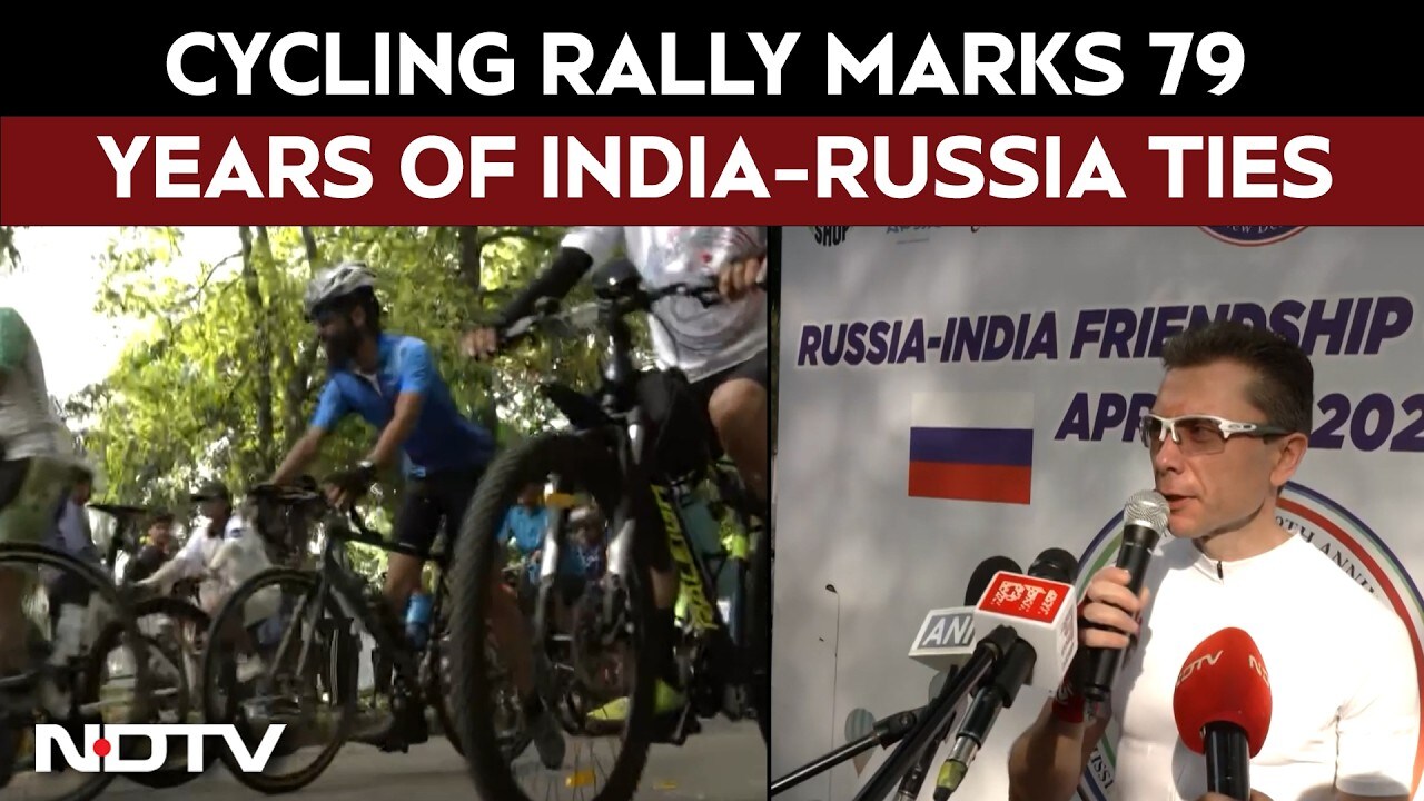 Cycling rally in Delhi marks 79 years of India–Russia diplomatic ties