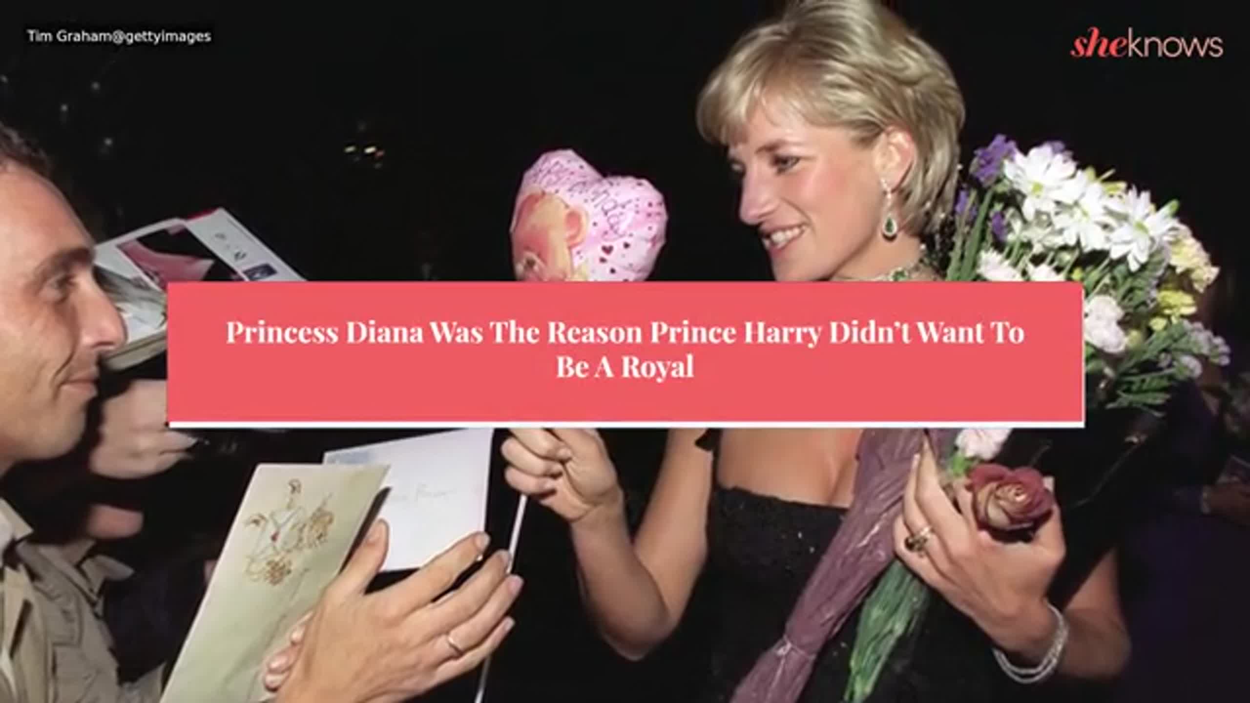 Princess Diana was the reason Prince Harry didn't want to be a royal