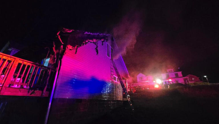 Two people & three pets displaced after Roanoke home fire
