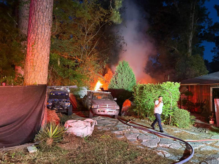 Multiple fire units respond to Hwy. 80 fire