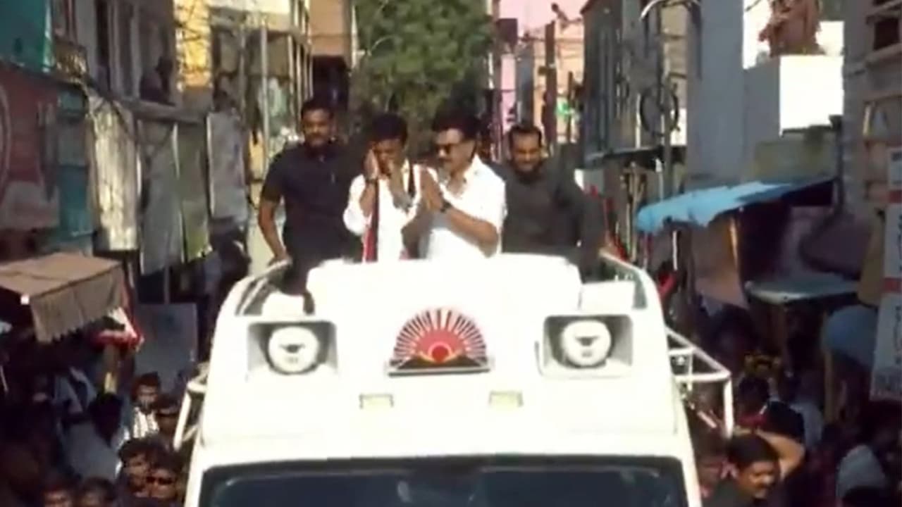 Stalin leads massive roadshow in Chennai on final day of campaigning