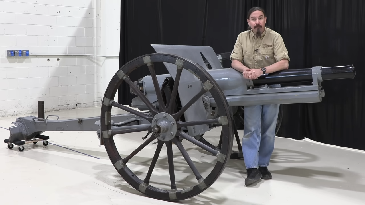 Soldiers couldn't handle this gun - so they put it on tanks instead