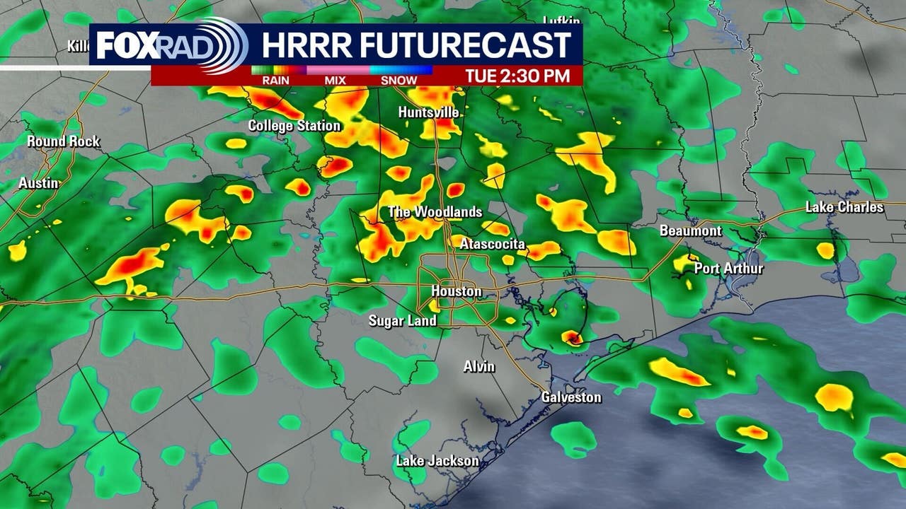 Houston weather: FOX 26 storm alert, heavy rain and thunderstorms Tuesday