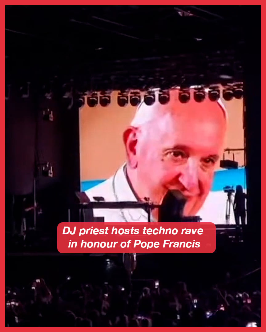 DJ priest hosts techno rave in honour of Pope Francis