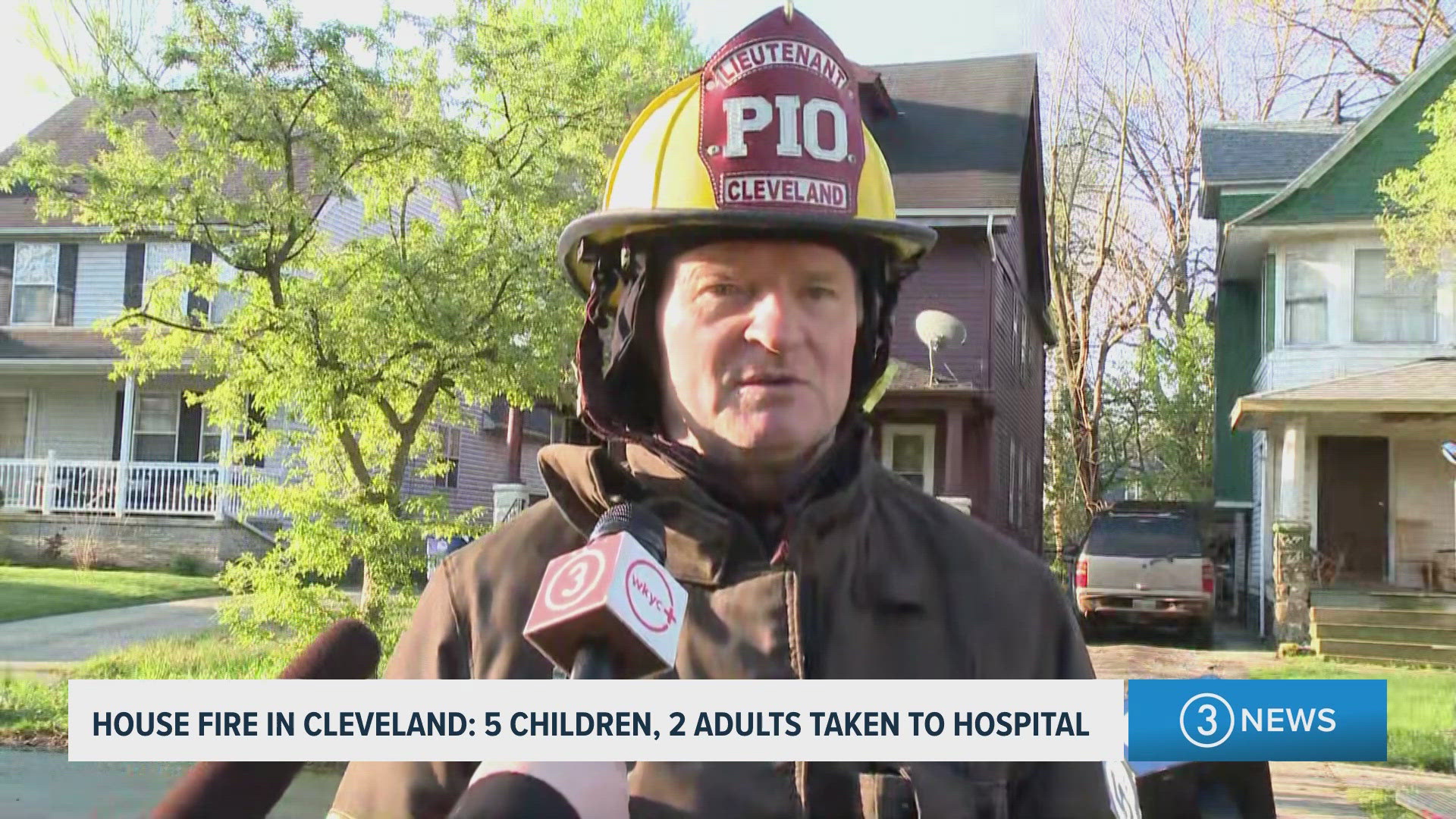 Multiple children taken to hospital after house fire in Cleveland