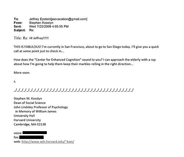 Email reveals Harvard professor celebrating Epstein's jail release