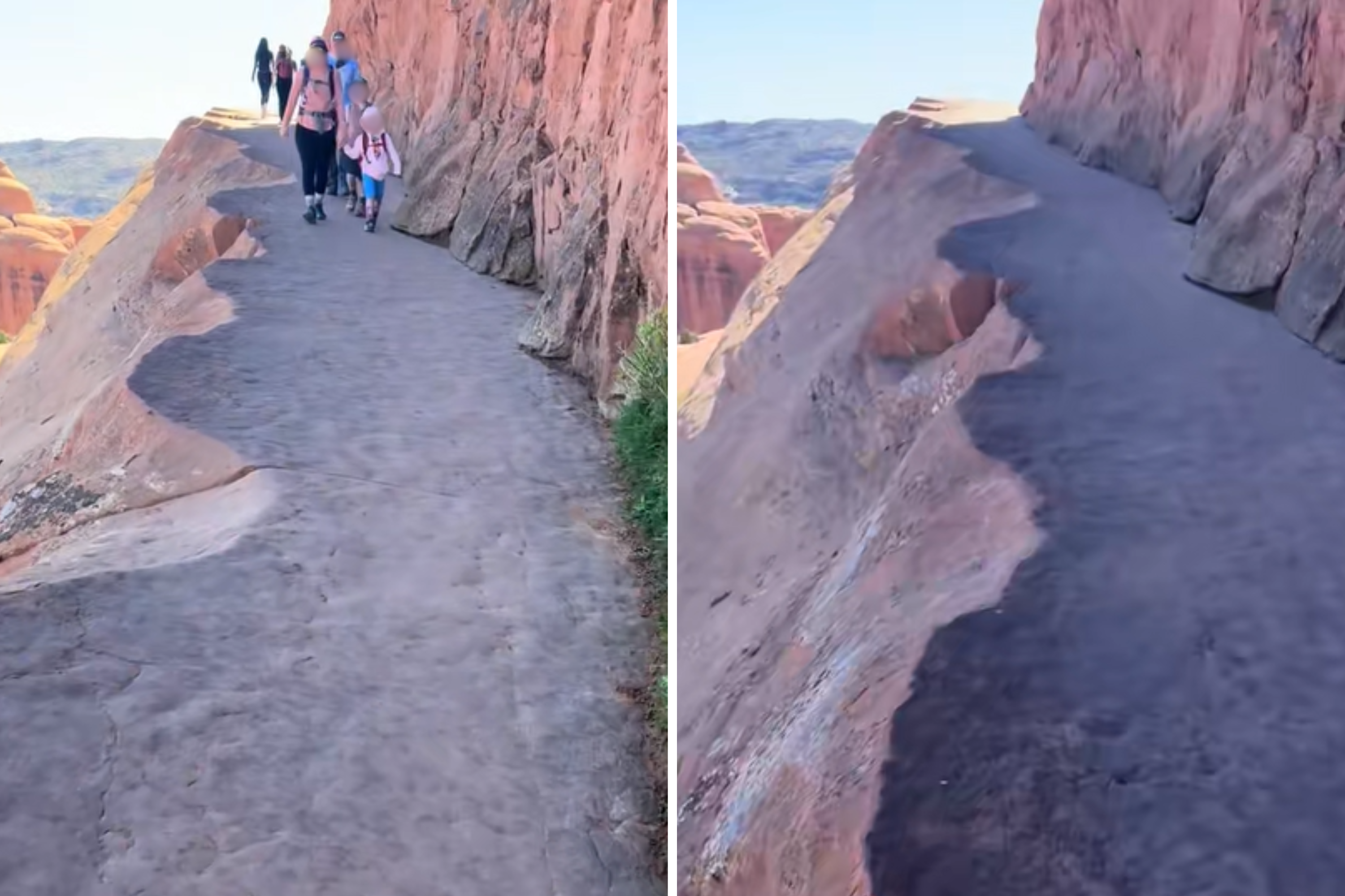 Moment man hiking in Utah warned he's definitely going to die
