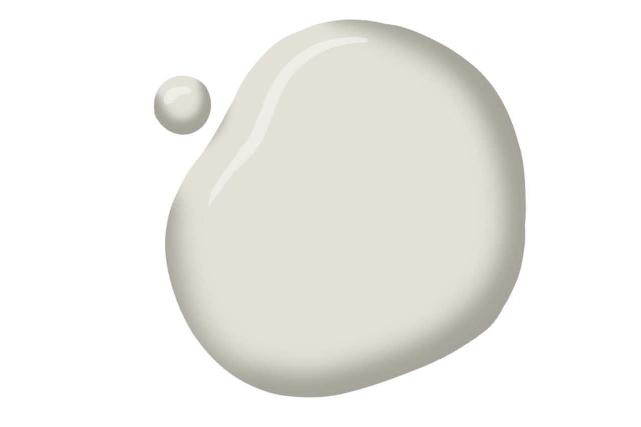 Classic Gray (OC-23) by Benjamin Moore paint blob