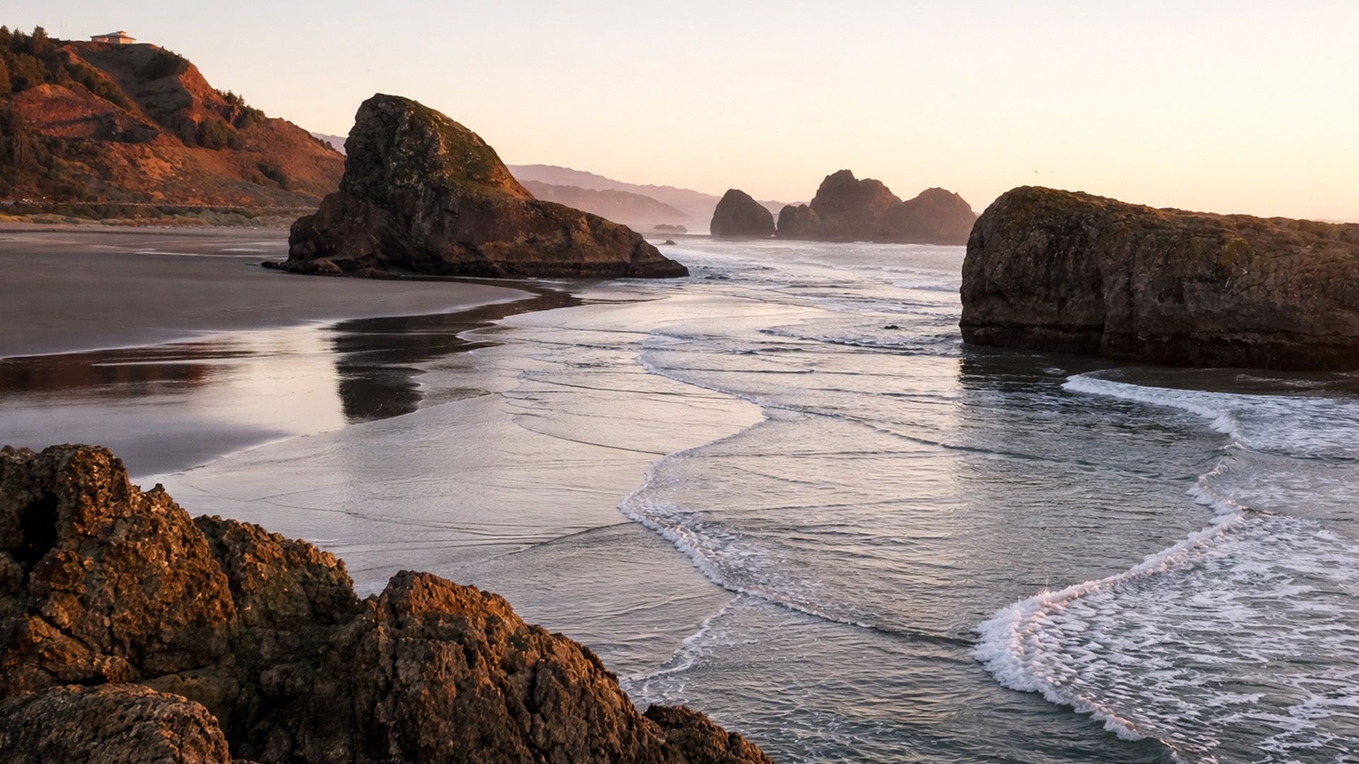 What shaped these giant coastal rocks?