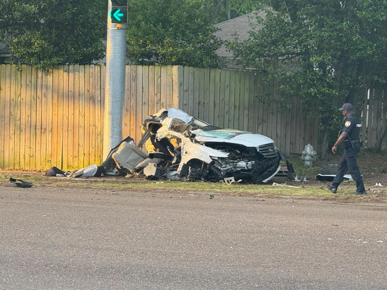 Crash near Midtown leaves vehicle split in half