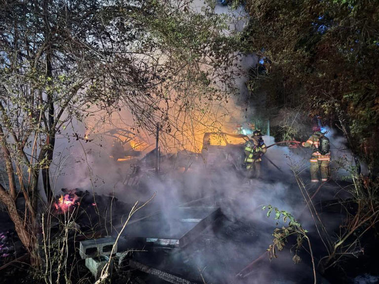 Multiple fire units respond to Hwy. 80 fire