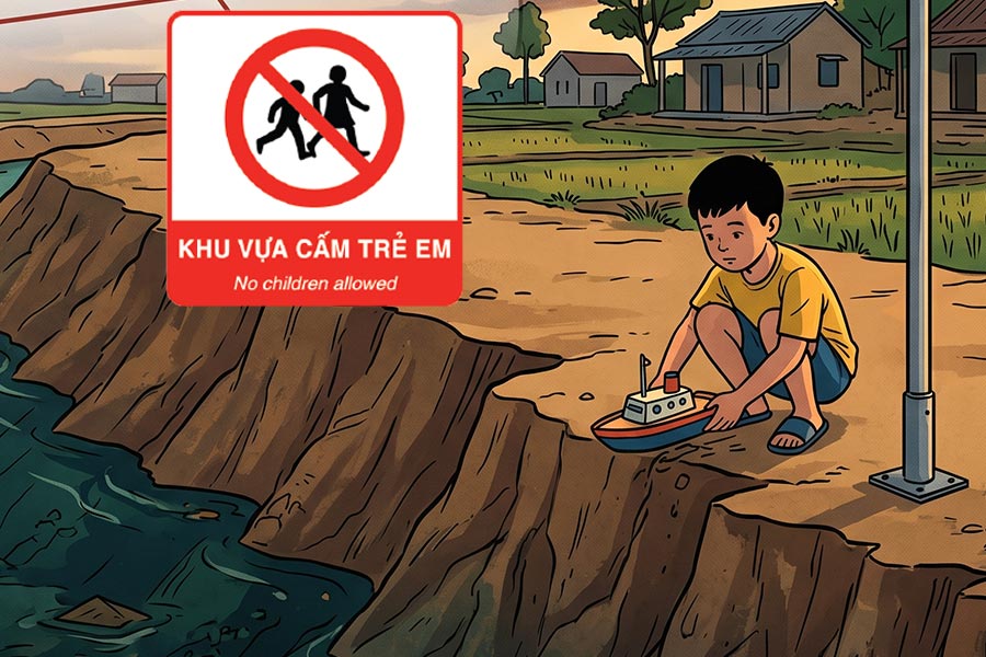 Không cảnh báo chỗ nguy hiểm cho trẻ có thể bị phạt nặng