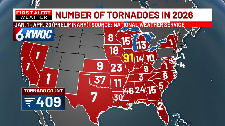Additional tornadoes confirmed from April 17 outbreak