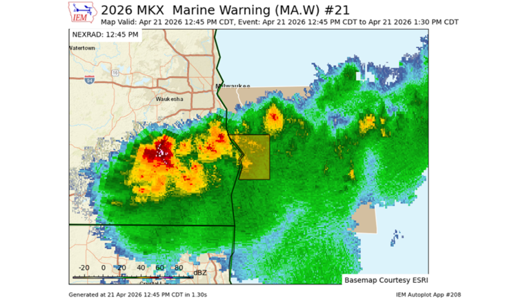 Severe thunderstorm warning issued for Racine County