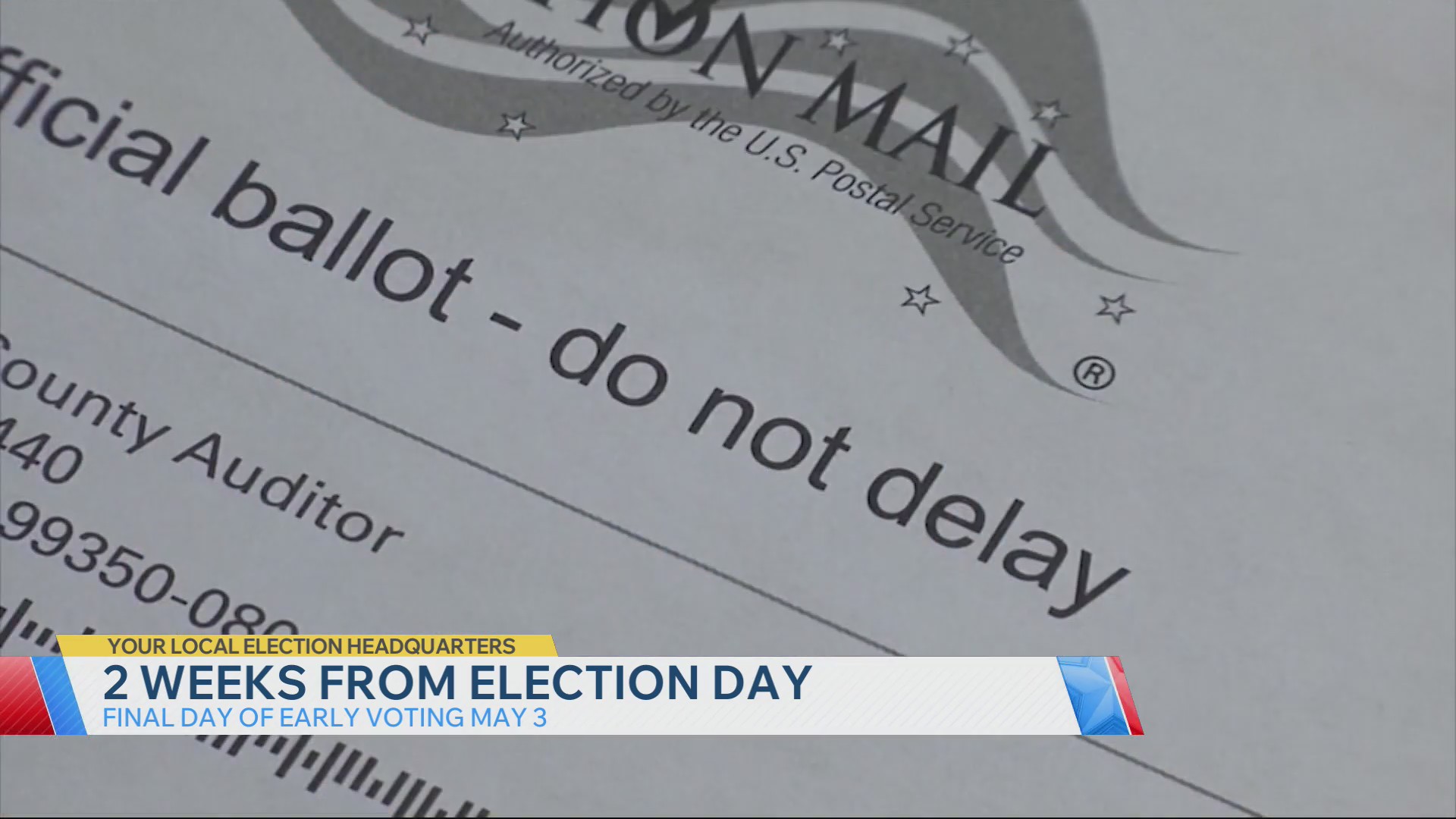 Final two weeks of early voting for May primary
